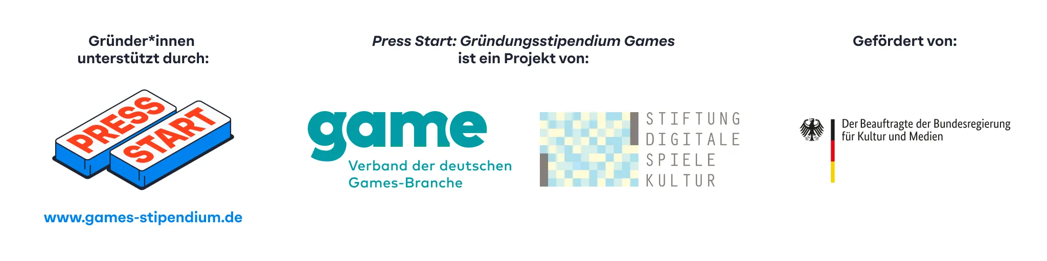 press start logo leiste